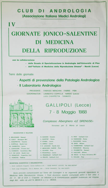 IV Giornate Jonico-Salentine di medicina della riproduzione