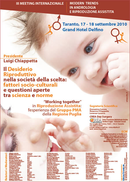 III MEETING INTERNAZIONALE MODERN  TRENDS IN ANDROLOGIA E RIPRODUZIONE ASSISTITA