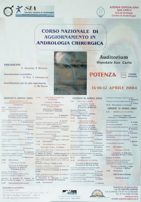 Corso Nazionale di Aggiornamento in Andrologia Chirurgica